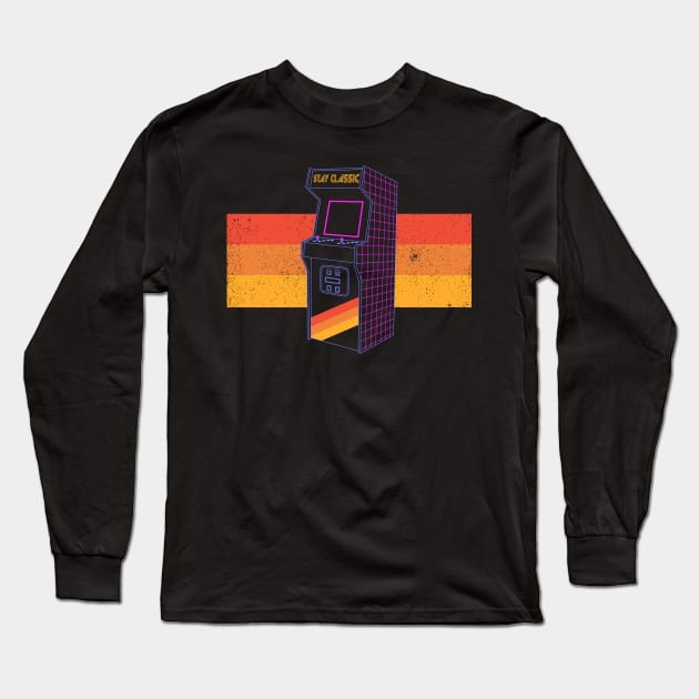 Stay Classic - Arcade 80s Long Sleeve T-Shirt by Sachpica